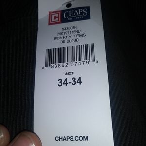 chaps cotton denim pants nwt